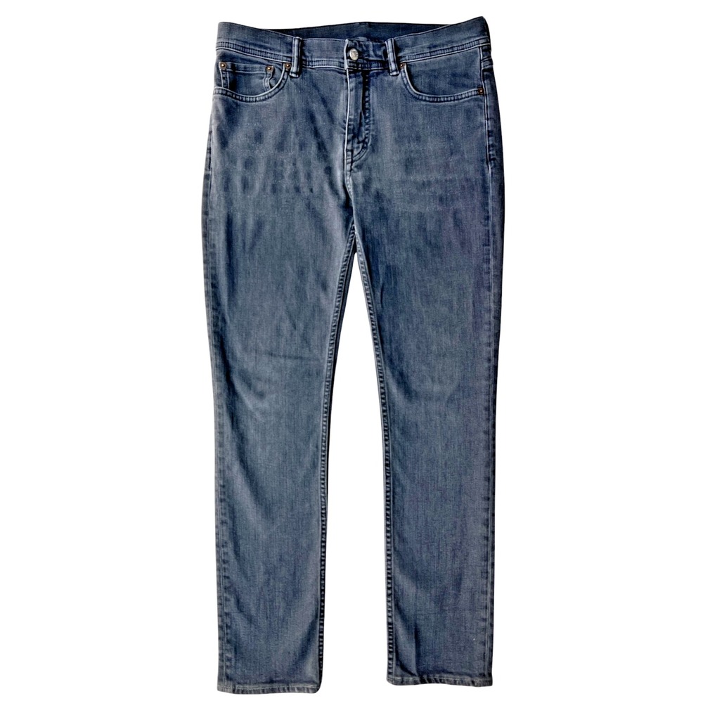 Acne Studios North Jeans Mens 34x30 Black Denim Distress Slim Minimalist Design